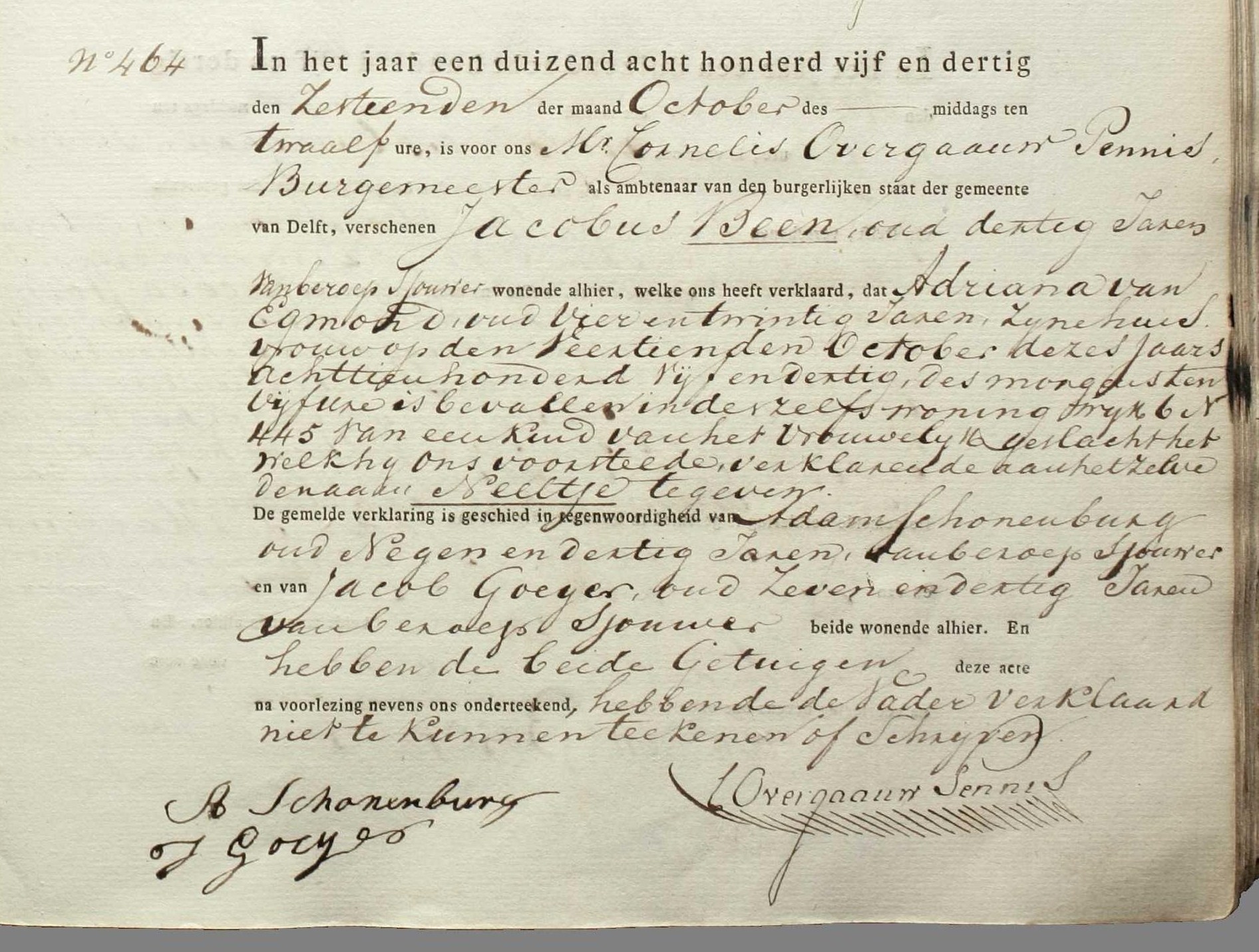 Klik voor foto in apart venster been_neeltje_1835_geboorteakte.jpg