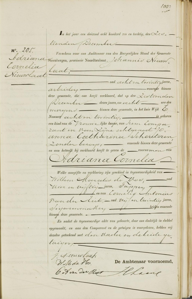 Klik voor foto in apart venster nieuwlaat_adriana_16-12-1886_geboorteakte.jpg