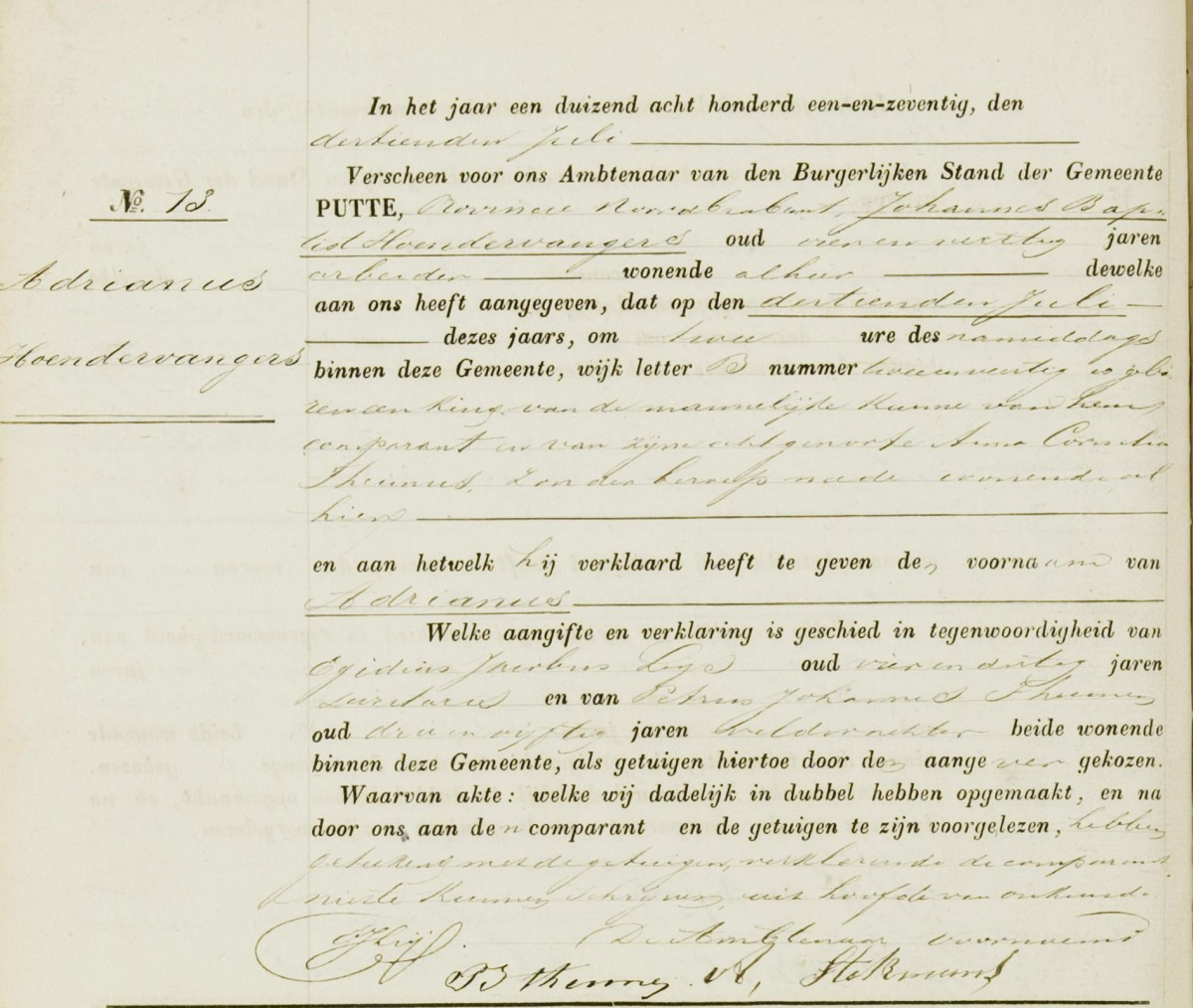 hoendervangers_adrianus_13-07-1871_geboorteakte.jpg